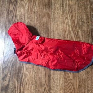 ☔️🐾 RED Packable Pet Rain Poncho NWT